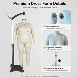 Servicios Personalizados de Confección a Medida, Maniquí de Fibra de Vidrio para Adultos, Talla Grande, Maniquí de Cuerpo Completo para Mujer, Maniquí Multifuncional - Product Image 4