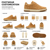 Chaussures de marche basses personnalisées pour hommes en cuir et daim de luxe à lacets avec logo – Fabricants de chaussures à faible MOQ