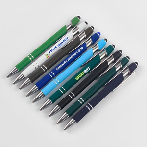 <span class=keywords><strong>Penna</strong></span> Multifunzionale 2-in-1 Personalizzata con Touch Screen, Regalo Promozionale con Logo Inciso al Laser, <span class=keywords><strong>Penna</strong></span> in Metallo Rivestita in Gomma - Product Image 1