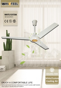 Ventilador de Techo Moderno de 56 Pulgadas con <span class=keywords><strong>Motor</strong></span> de Cobre Puro de 220v y Control de 42 Pulgadas para el Hogar - Product Image 2