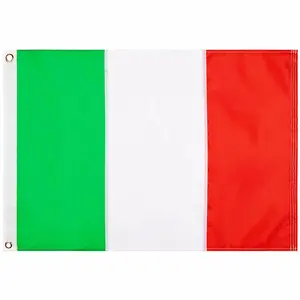 Venta al por mayor Oxford 3x5ft Verde Blanco Rojo Nacional ITA Italia Bandera