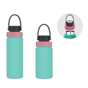 High-quality Appearance Stainless Steel Insulated Water <b>Bottle</b> with Wide-mouth Design and Latest Model Handle Cup Cap - Product Image 1