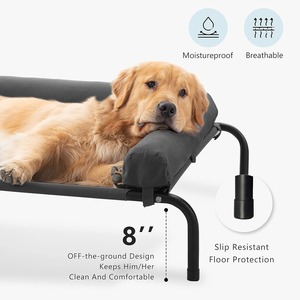 Kühlung Erhöhtes Hundes ofa Tragbares ortho pä disches Hunde bett mit abnehmbaren und wasserdichten Polstern für den Außen-und Innenbereich - Product Image 5