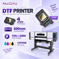 Imprimante DTF 60 cm 4 têtes XP600 format A1, machine de transfert de film PET, encre pigmentée, certifiée CE, presse d'impression numérique pour vêtements et tissus