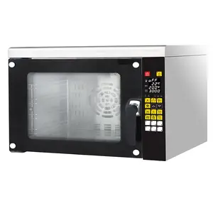 Professional CE 4 trays table top electric commercial glass convection oven