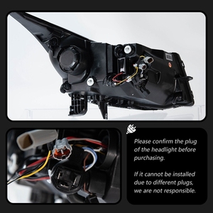 Ensemble de phares à <span class=keywords><strong>LED</strong></span> WLJ pour BMW 2009-2014, DRL à <span class=keywords><strong>LED</strong></span> bicolore pour BMW Série 5, mise à niveau de style, phare avant - Product Image 5
