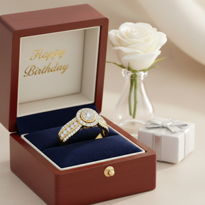 14K Yellow Gold 1.00TCW <b>Unique</b> Designer Ladies <b>Ring</b> with Real Diamond Best Birthday Gift - Product Image 3