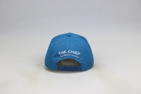 Casquette de baseball personnalisée en caoutchouc PVC avec logo, 5 panneaux, perforations laser, résistante à l'eau
