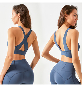 Nouvel Arrivage S-<span class=keywords><strong>3</strong></span> <span class=keywords><strong>XL</strong></span> Grande <span class=keywords><strong>Taille</strong></span> Soutien-gorge de Sport à Fermeture Éclair pour Gym, Fitness et Yoga à Fort Impact - Product Image 2
