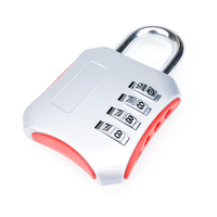 XMM-8074 Cadenas à combinaison robuste à 4 chiffres en alliage de zinc antivol pour salle de sport, bagages de voyage, casier scolaire, boîte à outils