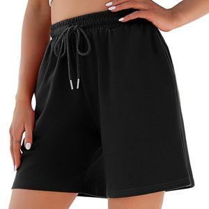 Shorts Bermuda pour femmes grande taille, mode été, vente en gros, shorts de sport en coton confortables, respirants - Product Image 3