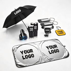 Custom Luxury 4S Item Umbrella Keychain Water <b>Cup</b> Air Freshener Car Sunshade Windproof Car Promotion Gift Car Gift Sets - Product Image 1