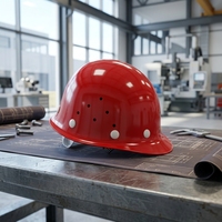 Casque de sécurité réglable et durable en fibre de verre CARE avec mentonnière pour la protection des lieux publics et des chantiers