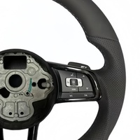 Volant de voiture en cuir personnalisé en stock pour Volkswagen Golf 6 MK6 GTD GTI R Scirocco Polo