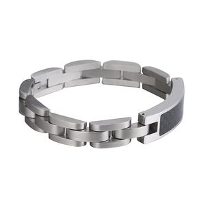 In Acciaio Inox Dio Benedica Memoriale Urna Braccialetto In fibra di Carbonio Cremazione Ceneri Ricordo Urna Braccialetto - Product Image 2