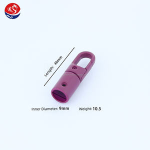 Nouveaux accessoires de lanière de téléphone portable en alliage de Zinc rouge noir Orange revêtement boucle de réglage crochets pivotants avec bouchons de cordon - Product Image 6