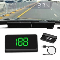 XTX Wins-Novelty W1 Compteur de vitesse GPS universel pour voiture, affichage HUD grand format, KMH, connexion USB, 6 Go de RAM, garantie de 2 ans