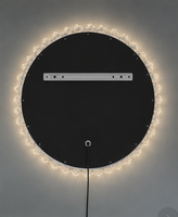 Miroir intelligent pour salle de bain, miroir LED anti-buée mural avec écran tactile et lumière à intensité réglable
