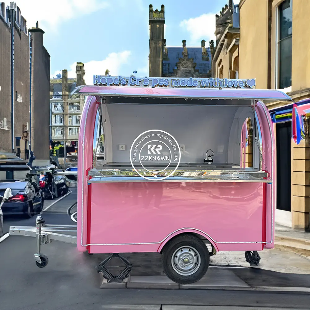 Vente directe d'usine Remorque alimentaire Remorque de premier rang avec CE Personnalisé Crème glacée Pizza Café Fast Food Truck