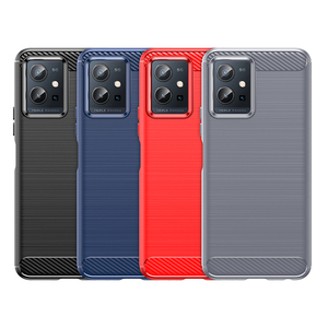 เคสโทรศัพท์มือถือ,เคสโทรศัพท์มือถือ TPU นิ่มคาร์บอนไฟเบอร์เป็นมิตรกับสิ่งแวดล้อมสำหรับ <span class=keywords><strong>VIVO</strong></span> Y55 5G - Product Image 3