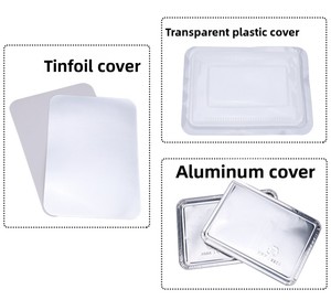1100ml 38,7oz Einweg-Aluminiumfolie-Geschirr Rechteckiger Fast-Food-Behälter Takeaway-Grillbox Backform/Backblech - Product Image 5