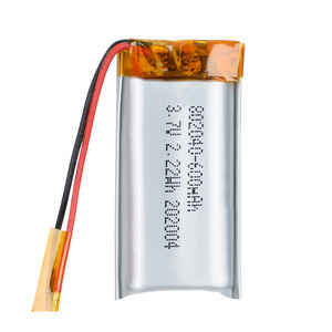 <span class=keywords><strong>Mejor</strong></span> venta 3,7 V batería recargable de litio 602040 702040 baterías de litio 802040 3,7 V 600mAh li-polímero pequeña batería lipo - Product Image 3