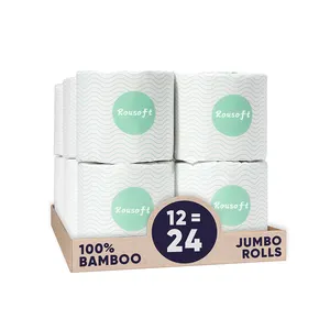 トイレットペーパーロール紙3プライ浴室竹素材