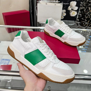 2026 New Arrival High-Quality Genuine <b>Leather</b> Luxury Designer <b>Sneakers</b> Unisex Breathable & Comfortable Casual Shoes - Product Image 1