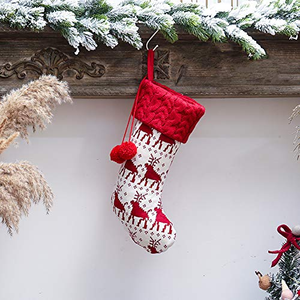 ถุงเท้าคริสต์มาสลายสก็อตเกล็ดหิมะถักนิตติ้งแบบกำหนดเองขายส่งจากโรงงานที่ได้รับการรับรองปี 2026 สำหรับงานปัก - Product Image 3