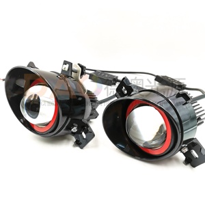 Lámpara LED antiniebla de 3 pulgadas, lente de proyector <span class=keywords><strong>Bi</strong></span> Led con recubrimiento azul para sistema de iluminación universal de coche, 12V, 35W, 2 uds. - Product Image 2