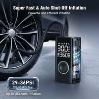 Gonfleur de pneus portable 150 PSI, compresseur d'air sans fil, mini pompe numérique pour voiture, moto, vélo, ballon, gonflage rapide et arrêt automatique