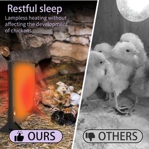 Chauffage pour poulailler moderne 2025 – Nouveauté – Utilisation intérieure, contrôle de température constant et panneau ignifuge - Product Image 6