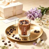 Maßgefertigte Duftgel-Wachskerze Matcha Kaffee Aromatherapie Heim Party Hochzeit Feiertagsgeschenk Großhandel Kreative Kerze