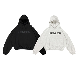 Sudadera con capucha gótica de algodón pesado de alta calidad para hombre Vultures2 con logotipo de impresión personalizado, sudaderas con capucha de talla grande para hombre - Product Image 2