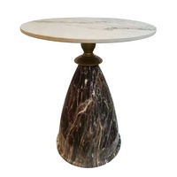 Table basse contemporaine de luxe minimaliste écologique en acier inoxydable avec aspect bois miroir, garantie 3 ans, pour la maison