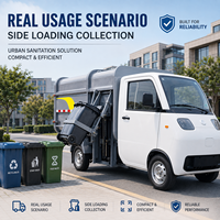 Camion Elettrico per Raccolta Rifiuti LC2000 con Caricamento Laterale, Macchina per Pulizia Industriale, Fornitura all'Ingrosso per Fabbriche