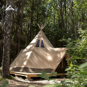 Tente <span class=keywords><strong>Tipi</strong></span> d'hôtel en plein air personnalisable de 6m, tente de glamping imperméable de luxe pour les voyages en famille, safari bien isolé, style <span class=keywords><strong>indien</strong></span> 2 4 - Product Image 3