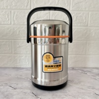 Boîte à lunch isotherme en acier inoxydable 304, récipient thermique sous vide avec poignée pour les enfants, pour le déjeuner scolaire