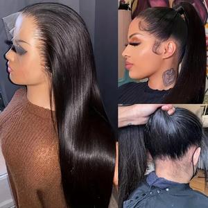 Nouvelle <span class=keywords><strong>perruque</strong></span> de cheveux Remy à la mode européenne et américaine, partie centrale, longue et droite, ensemble complet de tête, pour le commerce extérieur d'<span class=keywords><strong>Amazon</strong></span> - Product Image 2