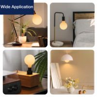 Ampoule LED G95 à filament blanc laiteux personnalisable, 5,5W, culot E27 standard, 2700K blanc chaud, pour café et restaurant, directement de l'usine