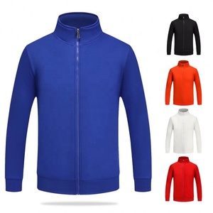 Sweat-shirt à capuche brodé de logo personnalisé en 3D pour hommes avec fermeture éclair complète en tissu velours décontracté pour l'hiver - Product Image 1