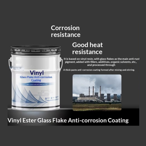 Pintura Líquida Acrílica de Vinilo con Escamas de Vidrio del Fabricante, Recubrimiento Anticorrosión <span class=keywords><strong>para</strong></span> Alcantarillas, Torres de Desulfuración y Tuberías - Product Image 3
