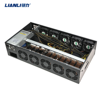 Boîtier pour carte mère B250 12 gpu, 5.5CM d'espacement, boîtier pour serveur 12 cartes gpu avec alimentation 2500w 3300w