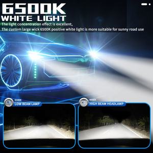 1 Paire de Phares de <span class=keywords><strong>Voiture</strong></span> Blancs et Jaunes H1 H3 <span class=keywords><strong>H7</strong></span> H4 HB3 HB4 9005 9006 H11 9012 12V 24V Ampoules LED <span class=keywords><strong>pour</strong></span> Phares et Feux Antibrouillard 120W - Product Image 3