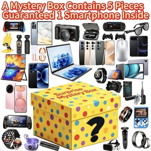 Guaranteed Smartphone Inside 5 Pieces Mystery Box <b>Electronics</b> With Tablet <b>Smart</b> Ring Glasses Humidifier Phone Stand Random **MPO - Product Image 1