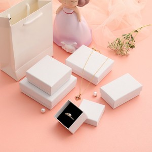 Premium Custom Printed Logo Jewellery <b>Gift</b> Paper Kraft Packaging Luxury <b>Earrings</b> Ring Jewelry Black <b>Boxes</b> With Lid - Product Image 1