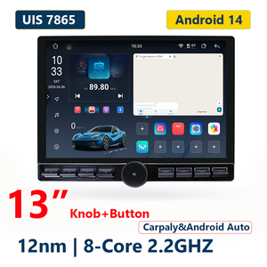 LODARK N5 Pro จอ 13 นิ้ว พร้อมปุ่มควบคุม ระบบ Android 14 ระบบนำทาง GPS ในรถยนต์ UIS7865 Octa Core 12nm 2K QLED DSP 36EQ รองรับ CarPlay - Product Image 1