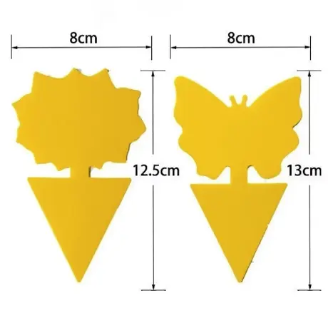 12Pc Sterke Gele Kleverige Vallen Fruitvlieg Insecten Plakkerige Plank Binnenshuis Gebruik Muggenvliegende Insecten Dubbelzijdige Insectenvanger