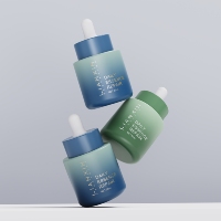 Botol tetes minyak Serum perawatan kulit, wadah kosmetik kaca tebal mewah kemasan Kulit Kustom 1oz 50 ml