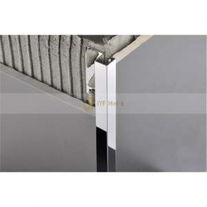 LL297 Factory Price Stainless Steel Tile Trim Tile <b>Corner</b> Trim for Wall Edges Decoration 201 304 316 Tile Edging Trim - Product Image 5